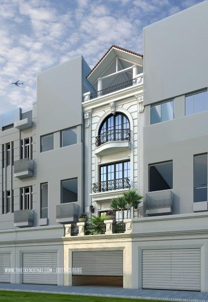 Thiết kế kiến trúc nhà liên kề tại khu đô thị Văn Quán